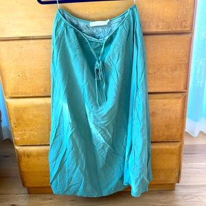 Astr - sage green long skirt - small